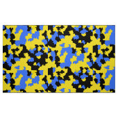 Geel Blauw Zwart Abstract Patroon Stof (Fat Quarter)