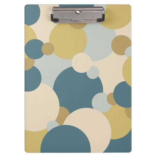 Geel-blauwe moleculen Klembord (Voorkant)