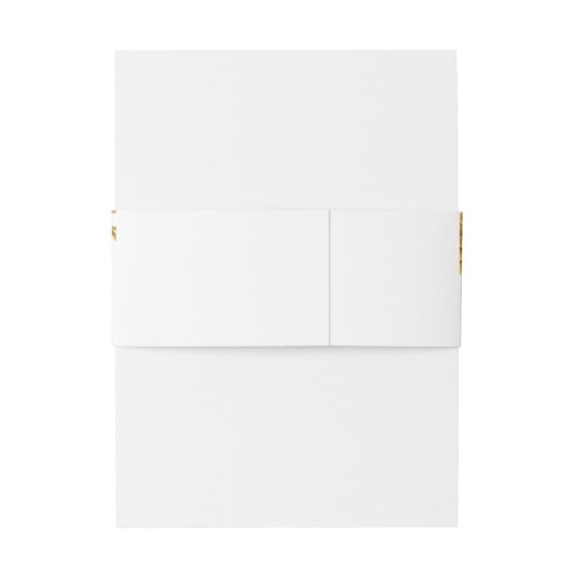 Geel Blauwe Wildbloemen Elegante bruiloft Uitnodigingen Wikkel (Achterkant Voorbeeld)