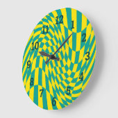 Geel + Blauwgroen, gekarkeerde controlebordverlich Grote Klok (Hoek)