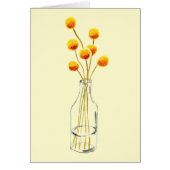 Geel blij Billy Button bloemen Australische kunst (Voorkant)