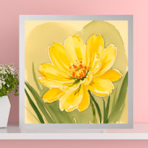 Geel Bloeiende Bloem ontwerp