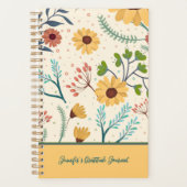  Geel Bloem Aangepaste Dankbaarheid Journal Planner (Voorkant)