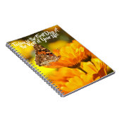 Geel Bloem Notitieboek Nieuwe Beginnen (Rechterzijde)