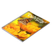 Geel Bloem Notitieboek Nieuwe Beginnen (Linkerzijde)