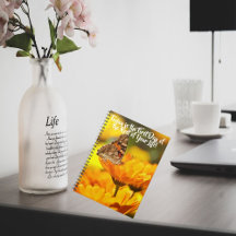 Geel Bloem Notitieboek Nieuwe Beginnen