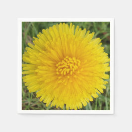 Geel bloembonkstaart, luiers servetten