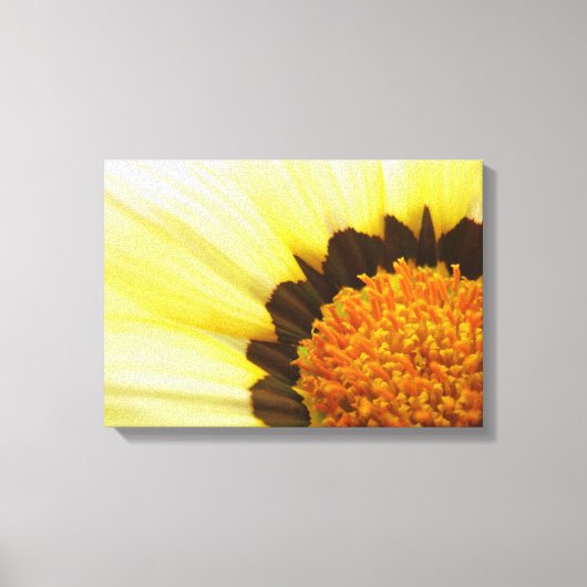 Geel bloemcanvas canvas afdruk (Voorkant)