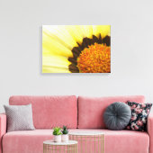 Geel bloemcanvas canvas afdruk (Insitu (Woonkamer))