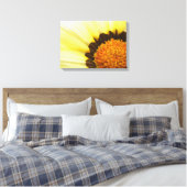 Geel bloemcanvas canvas afdruk (Insitu (Slaapkamer))