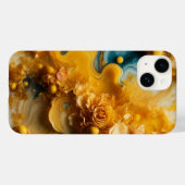 Geel Bloemen Abstract Behang Case-Mate iPhone Case (Achterkant (horizontaal))