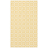 Geel Bloemen Elegant Patroon Chic Modern Pasen Tafelkleed (Voorkant)