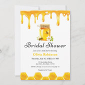 Geel Bloemen Honing Bijen Vrijgezellenfeest Kaart (Voorkant)