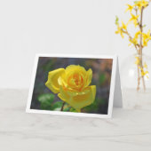 Geel Bloemen Roos Portret Kaart (Gele Bloem)