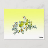 Geel Bloemen Tafelnummer (Achterkant)