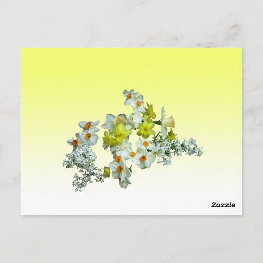 Geel Bloemen Tafelnummer (Achterkant)