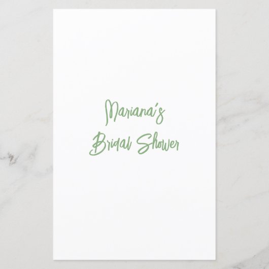 Geel Bloemen Vrijgezellenfeest Game BINGO (Achterkant)