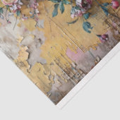 Geel Bloemen Weefseldocument voor Breedborden Tissuepapier (Detail)