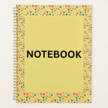 Geel bloemennotitieboek | Mooie kleine bloemen & k