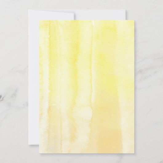 Geel bloemig Elegant Stijlvol Spring Afstuderen Kaart (Achterkant)