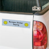Geel bloemlint door Kenneth Yoncich Bumpersticker (Op Truck)
