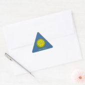 Geel bloemlint door Kenneth Yoncich Sticker (Envelop)