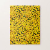 Geel bloemveld van bloemen Garden Bright Sunny Legpuzzel (Verticaal)