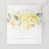 Geel Bloesem Botanische Bruiloft Plaats Kaart Plaatskaartje (Buitenkant ongevouwen)