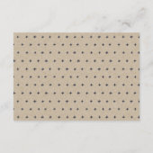 Geel Blush Burgundy Floral Wedding Reception Informatiekaartje (Achterkant)