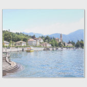 GEEL BOAT GEDOCKEERD NEAIRE BOUW CADEAUPAPIER (Vlak)