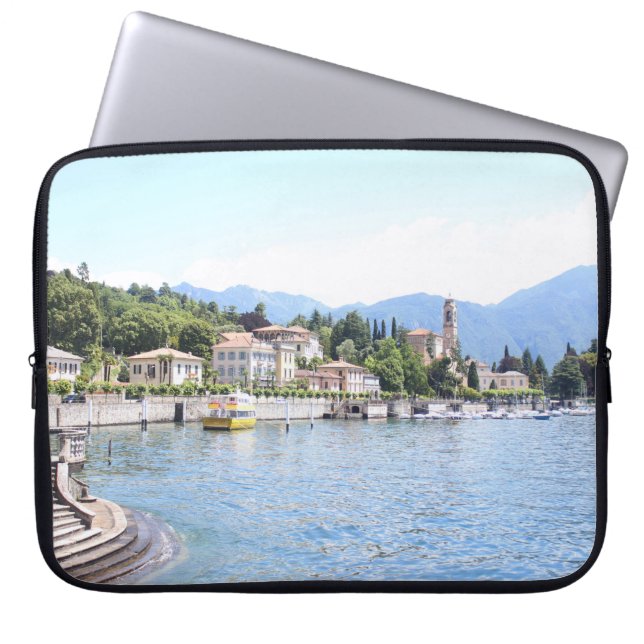 GEEL BOAT GEDOCKEERD NEAIRE BOUW LAPTOP SLEEVE (Voorkant)