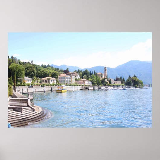 GEEL BOAT GEDOCKEERD NEAIRE BOUW POSTER (Voorkant)