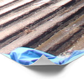 GEEL BOAT GEDOCKEERD NEAIRE BOUW POSTER (Hoek)