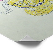 Geel Boeddha Poster (Hoek)