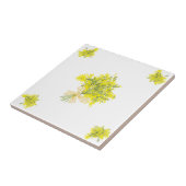 Geel boeket decoratieve Tegel Tegeltje (Zijkant)