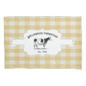 Geel Boerderij Koe piloot Hoesje Kussensloop (Voorkant)