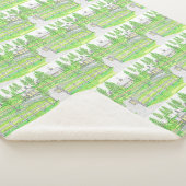 Geel Boerderij Sherpa Blanket Deken (3/4)