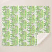 Geel Boerderij Sherpa Blanket Deken (Voorkant (horizontaal))