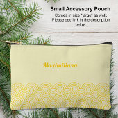 Geel - Boogjes Glam Kleine Accessoire Pouch Etui