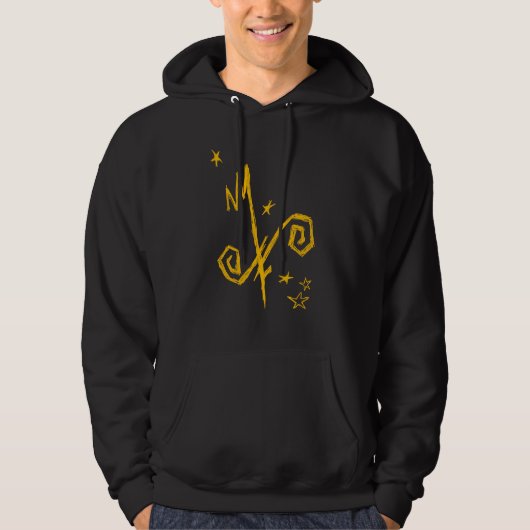 Geel bord Hooded Sweatshirt (Voorkant)