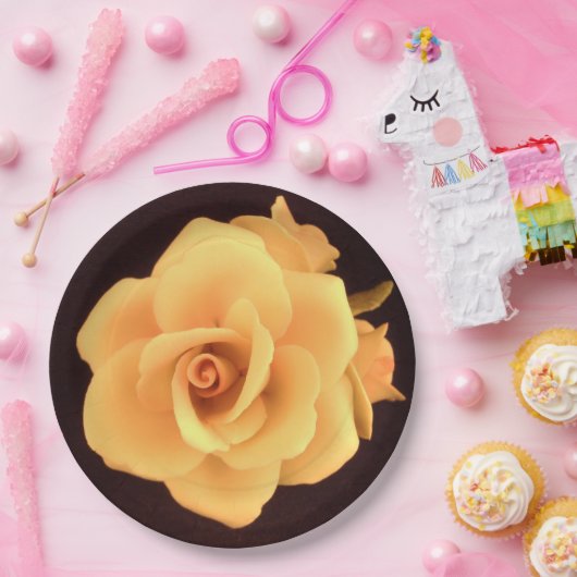 Geel Bord rozenpapier (Feest)