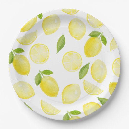 Geel Bord van het Patroon van de Lemon (Voorkant)