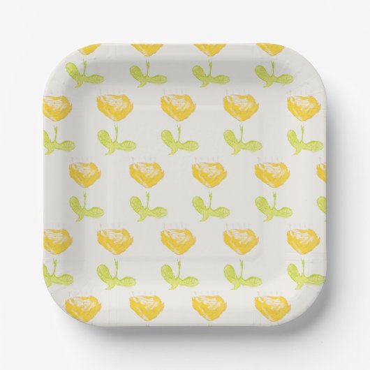Geel Bord voor bloempapier (Voorkant)