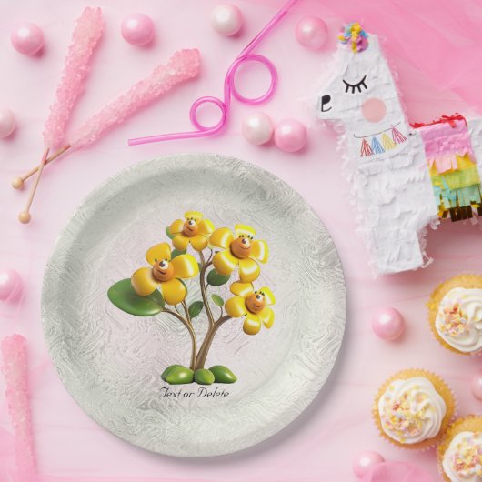 Geel Bord voor bloempapier (Feest)