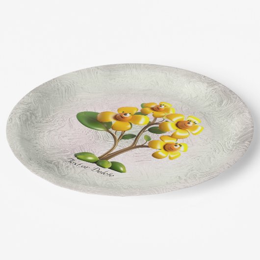 Geel Bord voor bloempapier (Gekanteld)