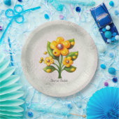 Geel Bord voor bloempapier (Feest)