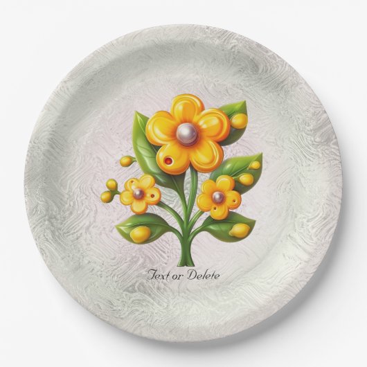 Geel Bord voor bloempapier (Voorkant)