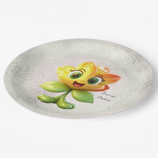 Geel Bord voor bloempapier (Gekanteld)