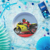 Geel Bord voor motorrijwielen (Feest)