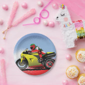 Geel Bord voor motorrijwielen (Feest)